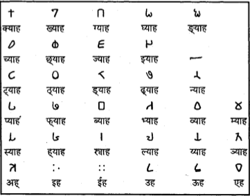 Magar Aaakha Script Vowels and Consonat Graphical Illustration